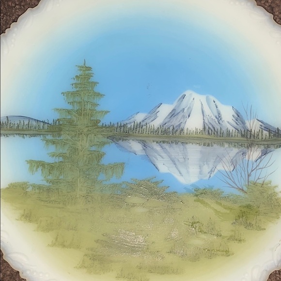 FENTON Art Glass D. Fredrick Mountain Reflections - Picture 3 of 11